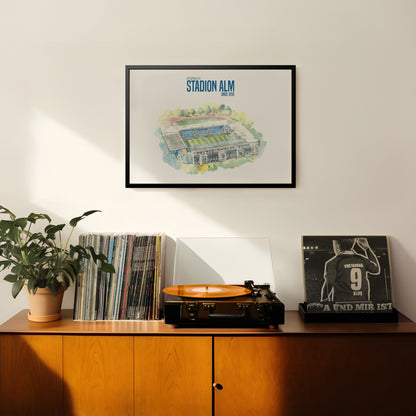 Stadion Alm Aquarell